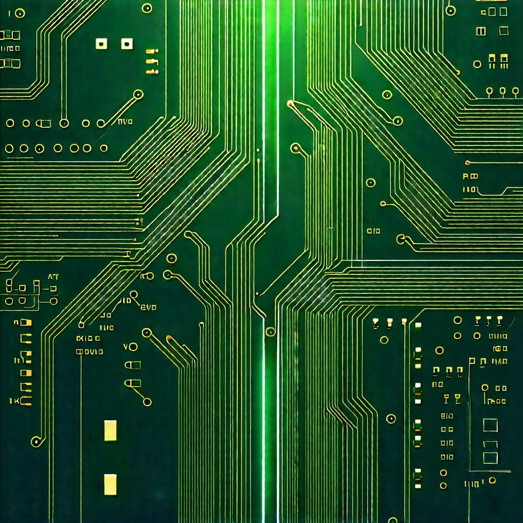 Circuit board with data streams