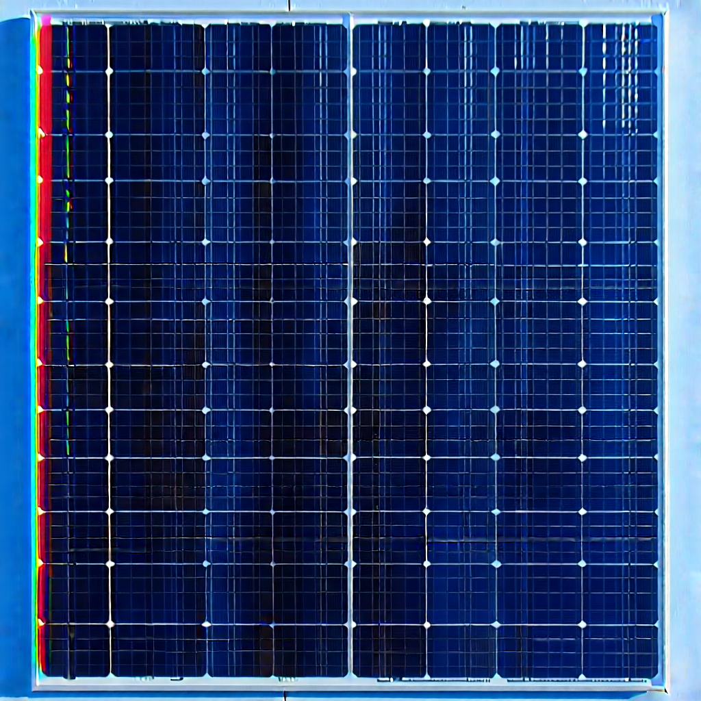 Solar panel with holographic projection
