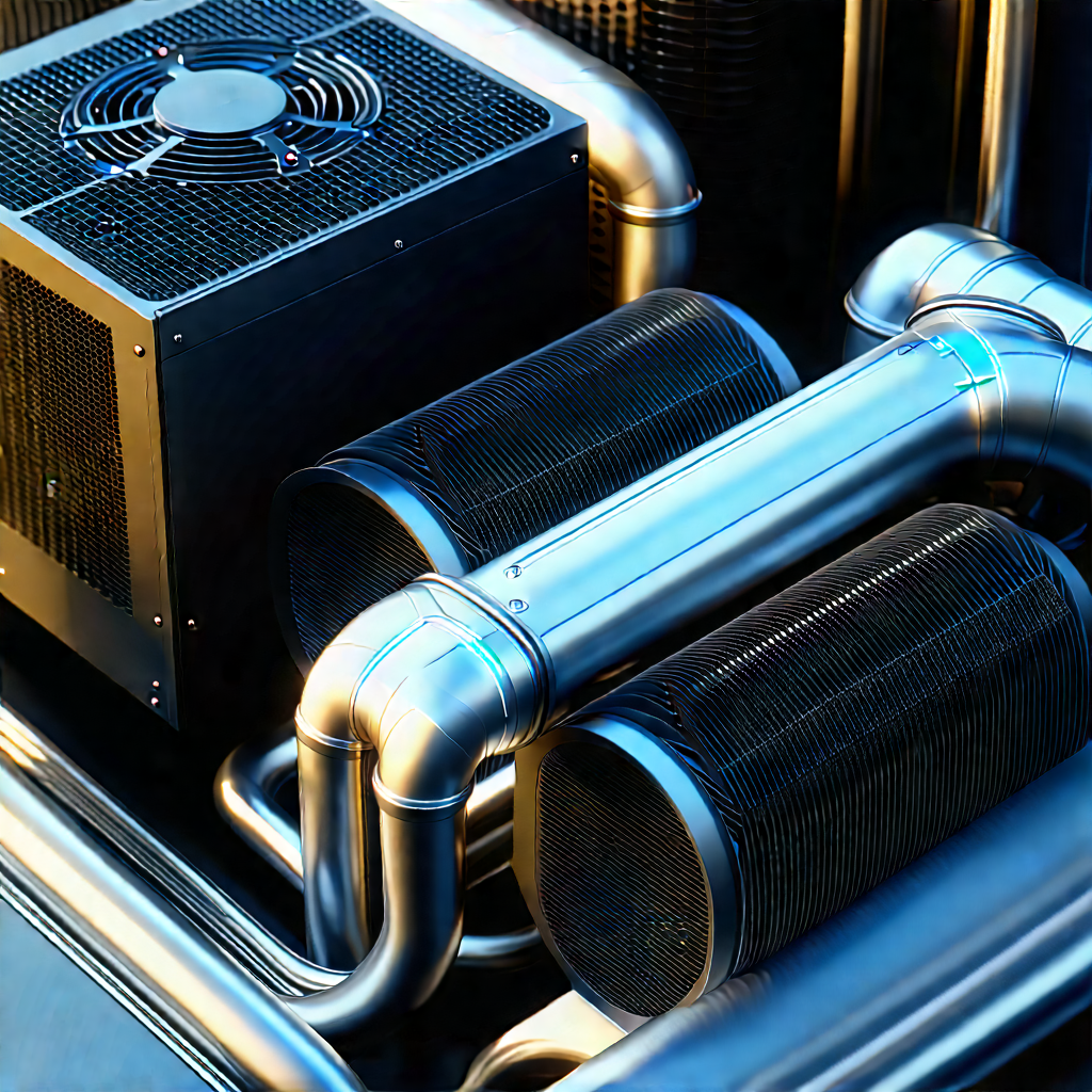 Close-up of cooling system