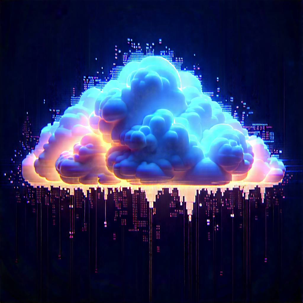 Cloud Computing Visualization With Blue Cloud