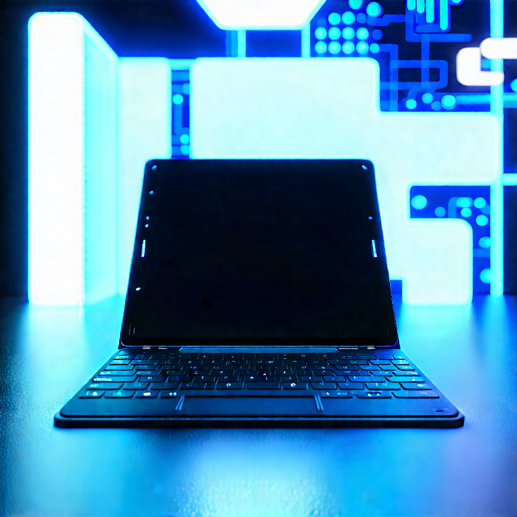 Tablet With Streaming Content With Laptop Computer