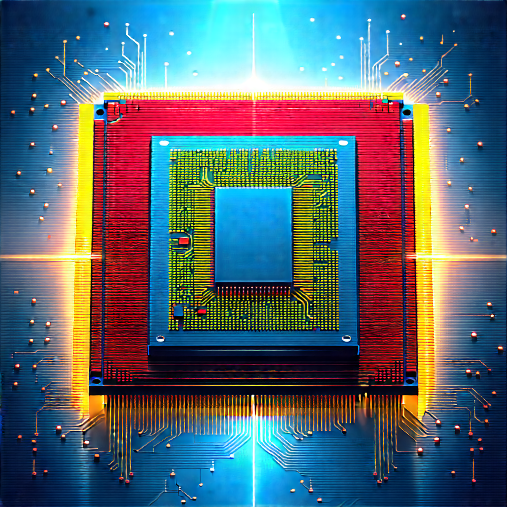 Microchip with digital particles