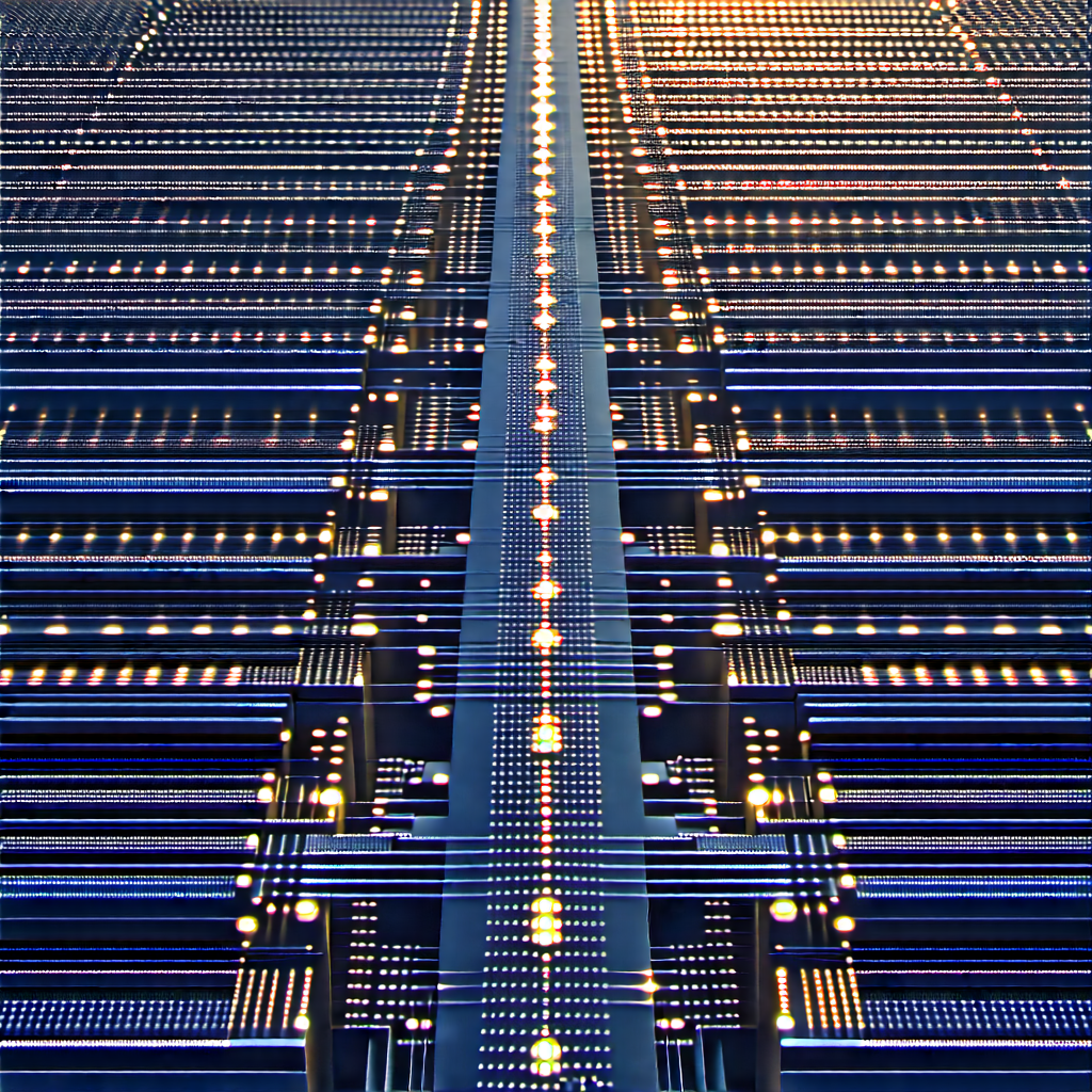 Close-up of sensor array