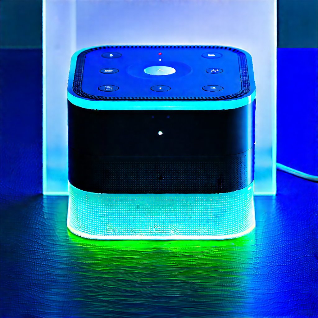 Smart Home Device With Holographic Display With Small, Illuminated