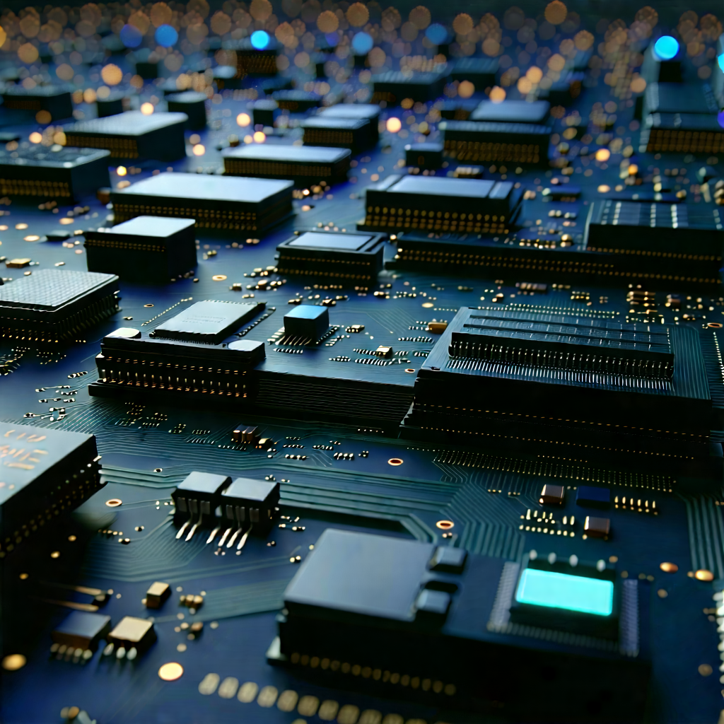Close-up Of Sensor Array With Computer Circuit