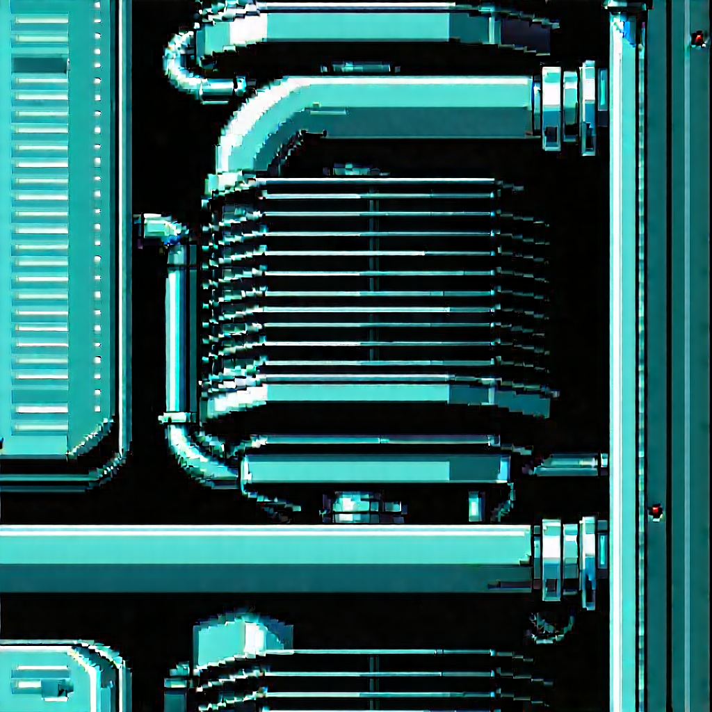 Close-up of cooling system