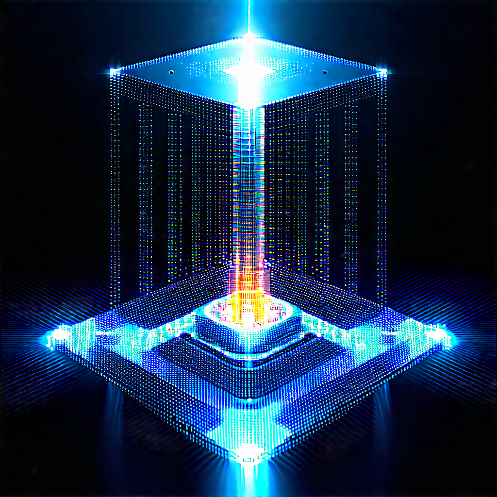 Quantum computer with digital particles