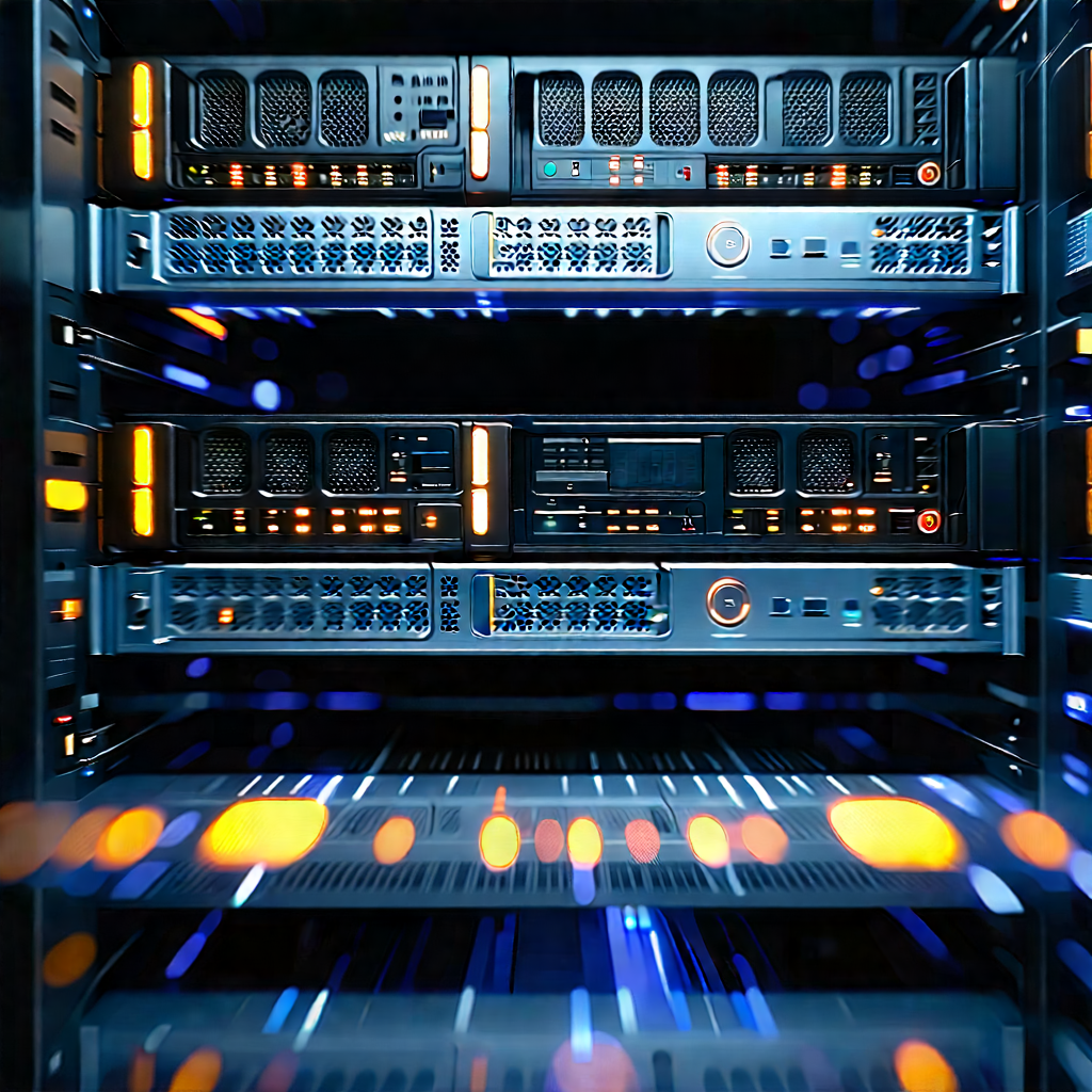 Server rack with digital particles