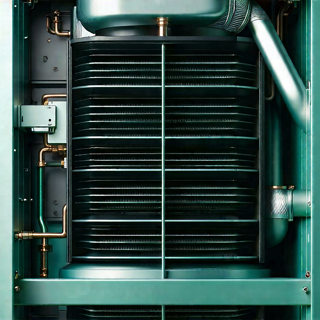 Close-up of cooling system
