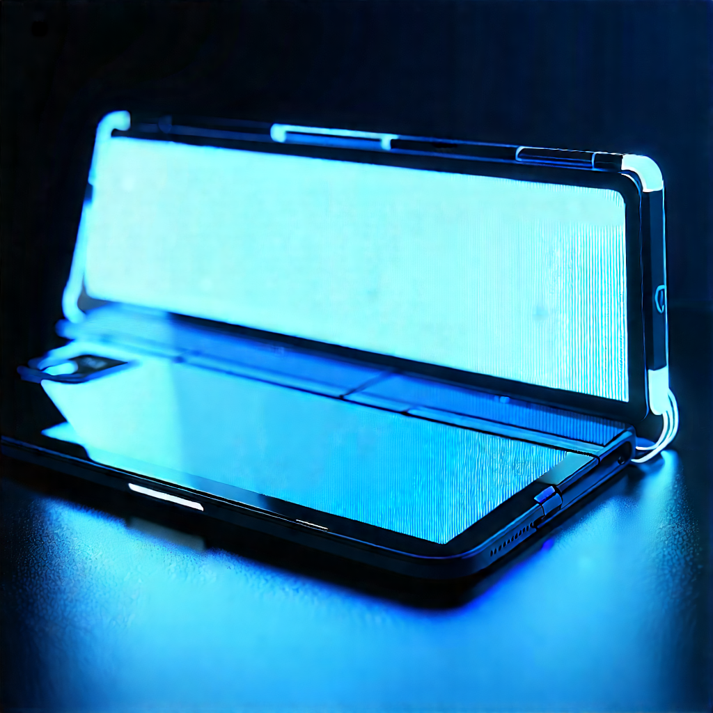 Tablet With Glowing Screen With Cell Phone