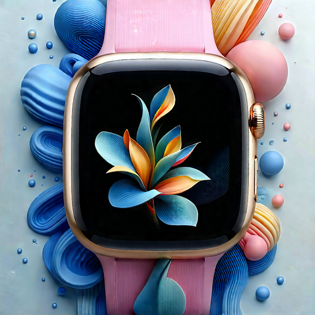 Smart watch with digital artwork