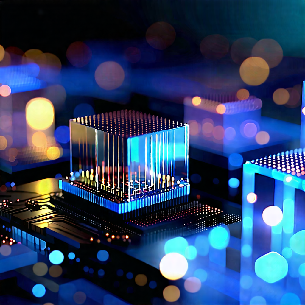 Close-up Of Sensor Array With Close-up Computer