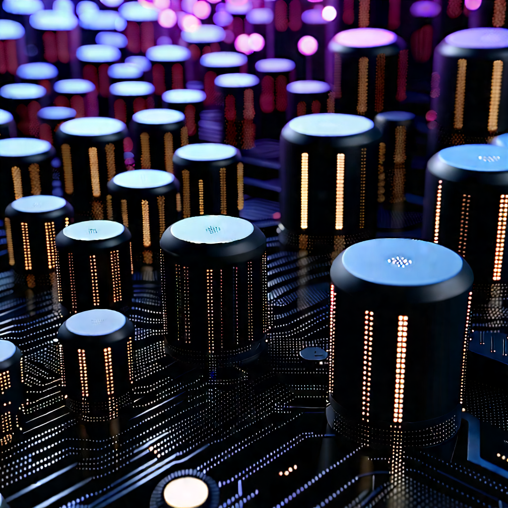 Close-up of sensor array
