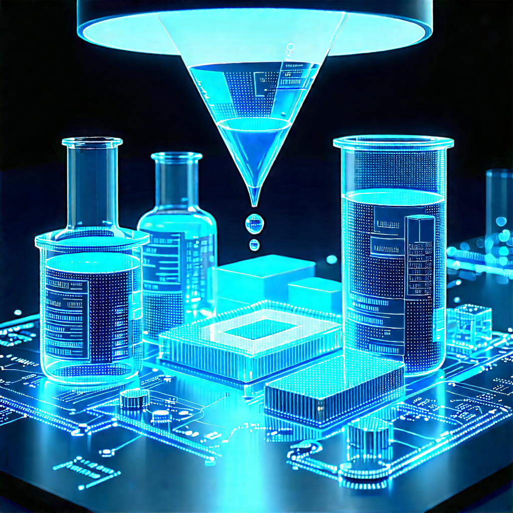 Financial Technology In Modern Laboratory With Futuristic Scene