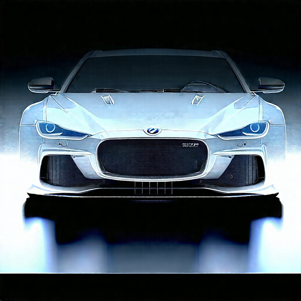 Automotive Technology In Tech Office With White Sports