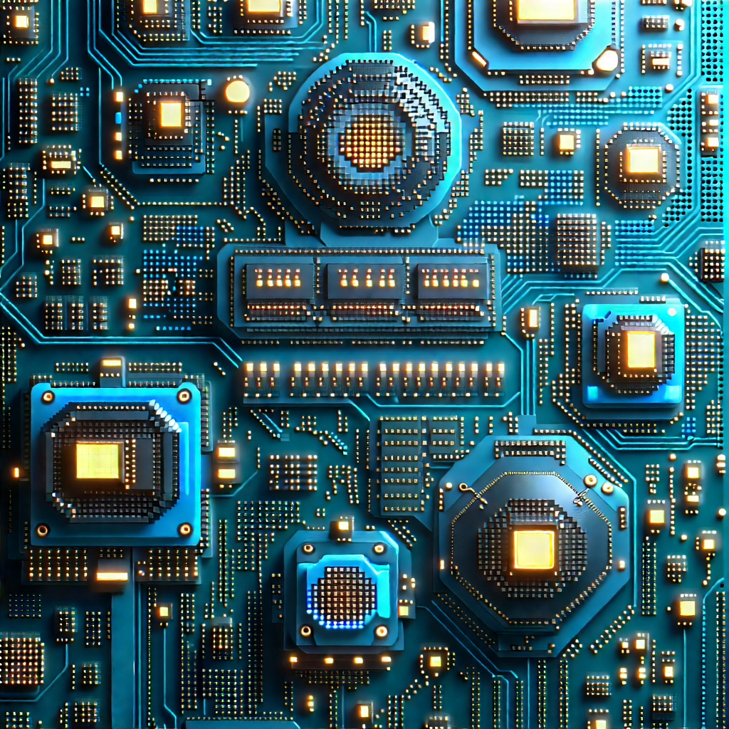 Close-up of sensor array