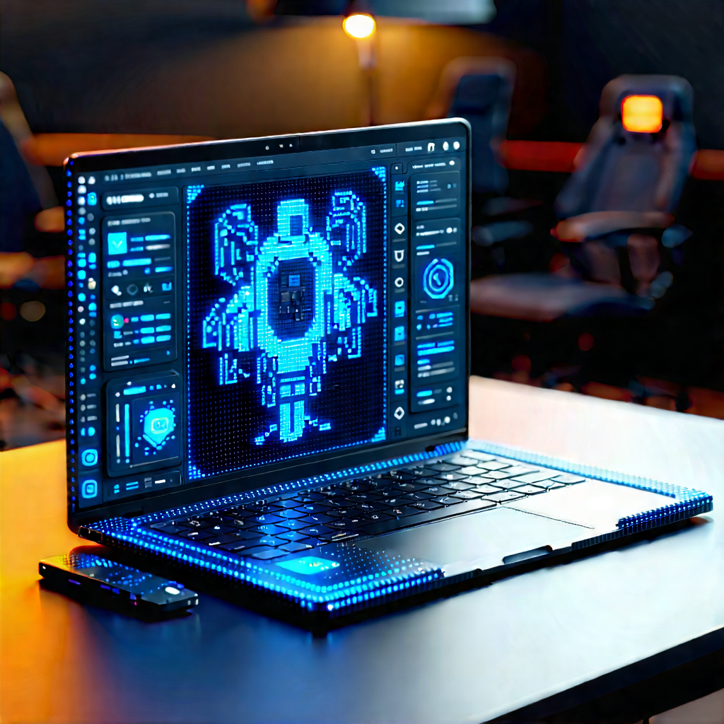 Laptop With User Interface With Laptop Computer