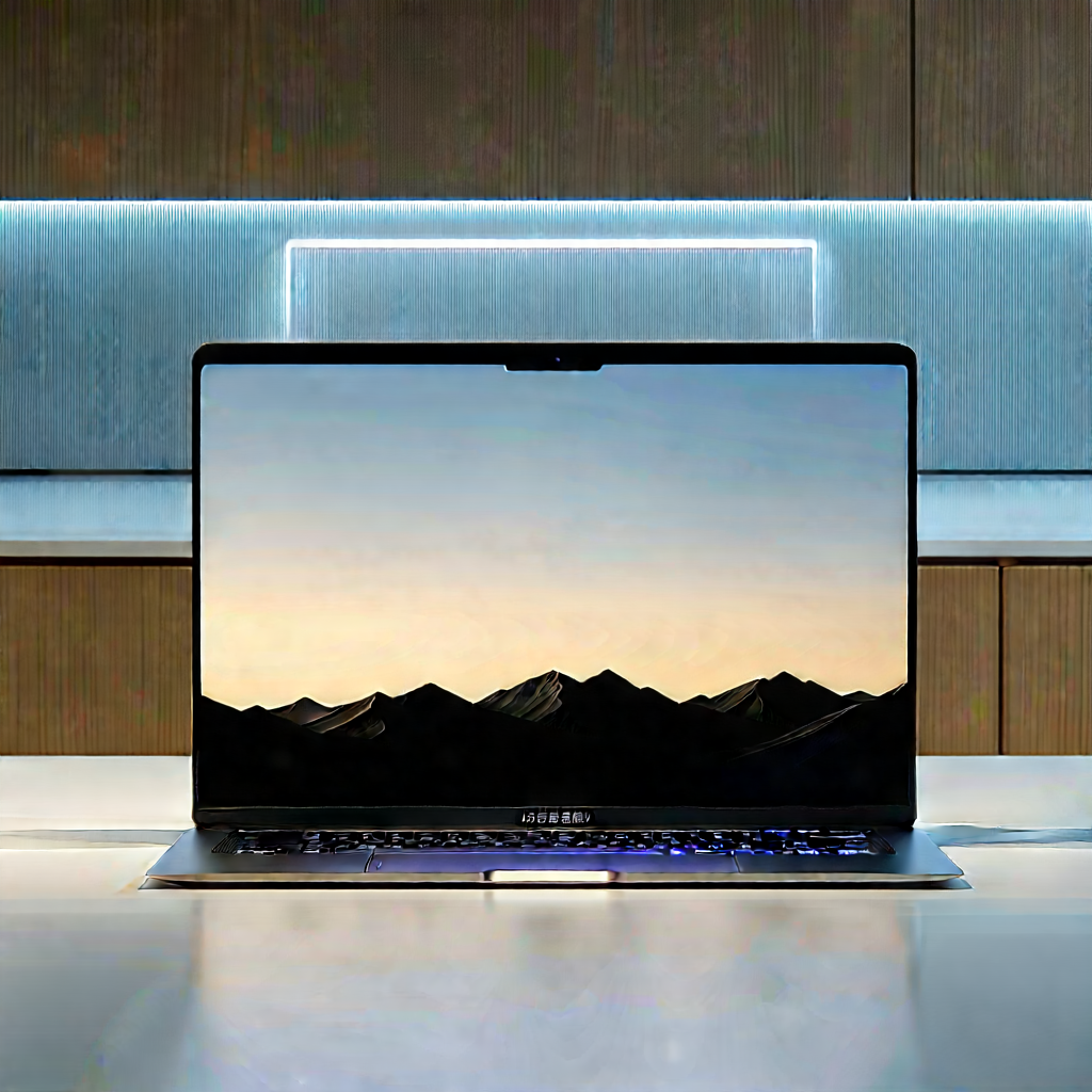 Laptop With Data Visualization With Laptop Computer