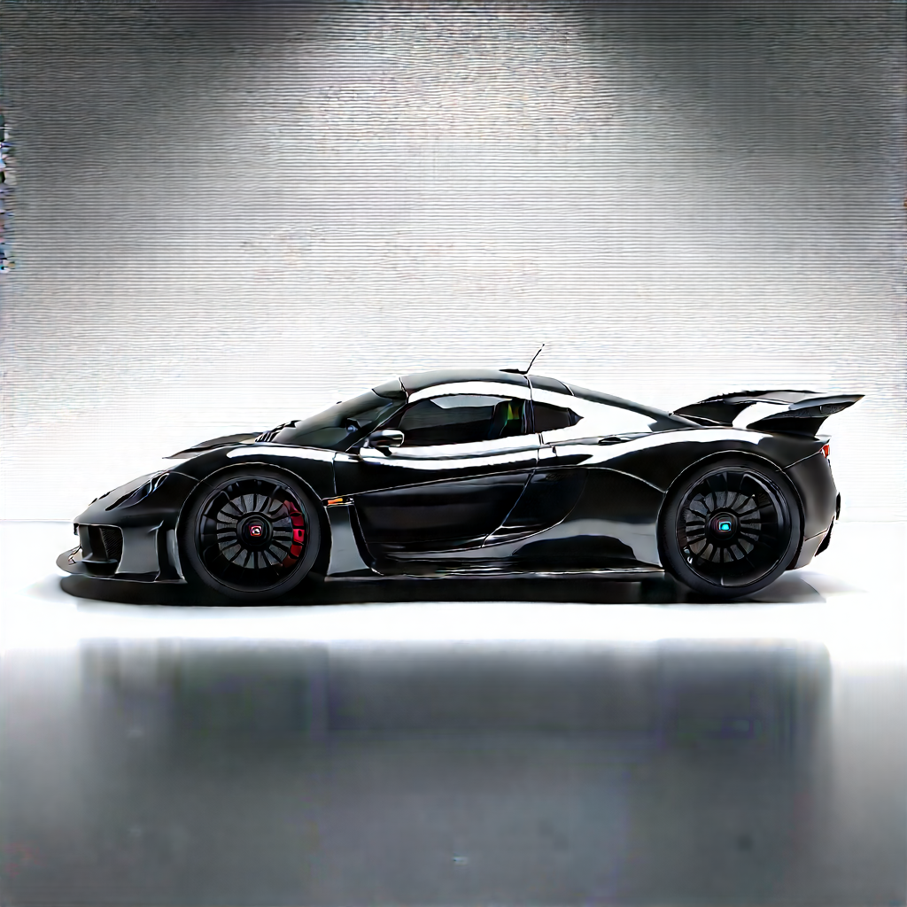 Automotive Technology In Tech Office With Sleek Black