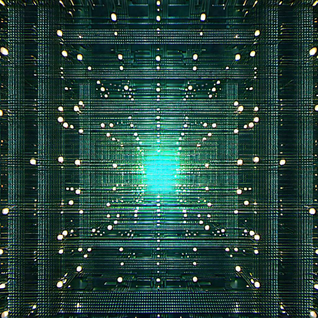 Close-up of sensor array