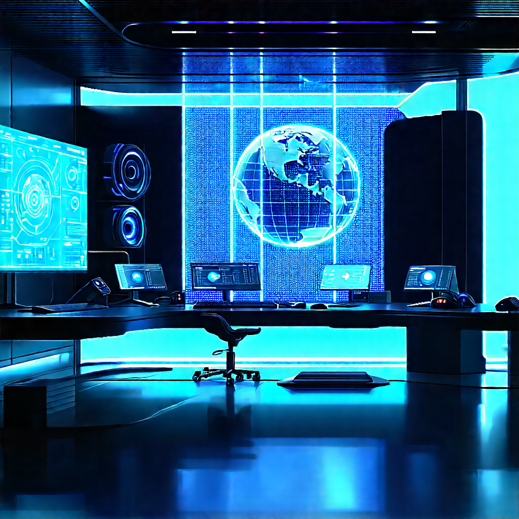 (futuristic:1.27) digital workspace