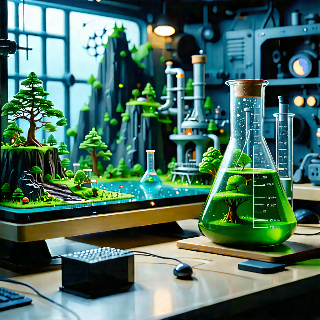 Educational Technology In Modern Laboratory With Image, There