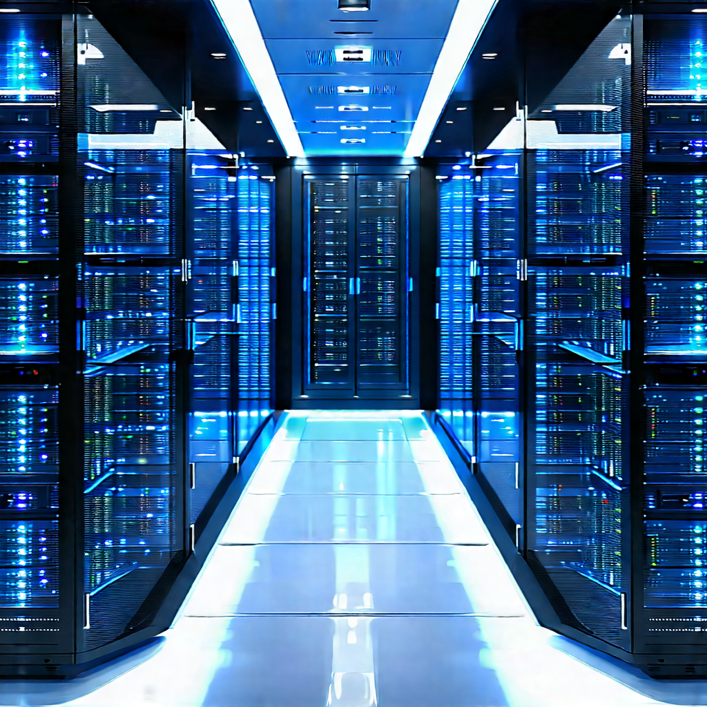 Futuristic server room