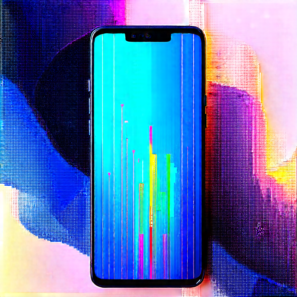 Smartphone With Data Visualization With Cell Phone