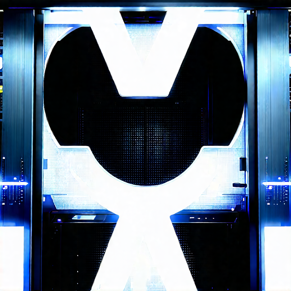 Futuristic server room