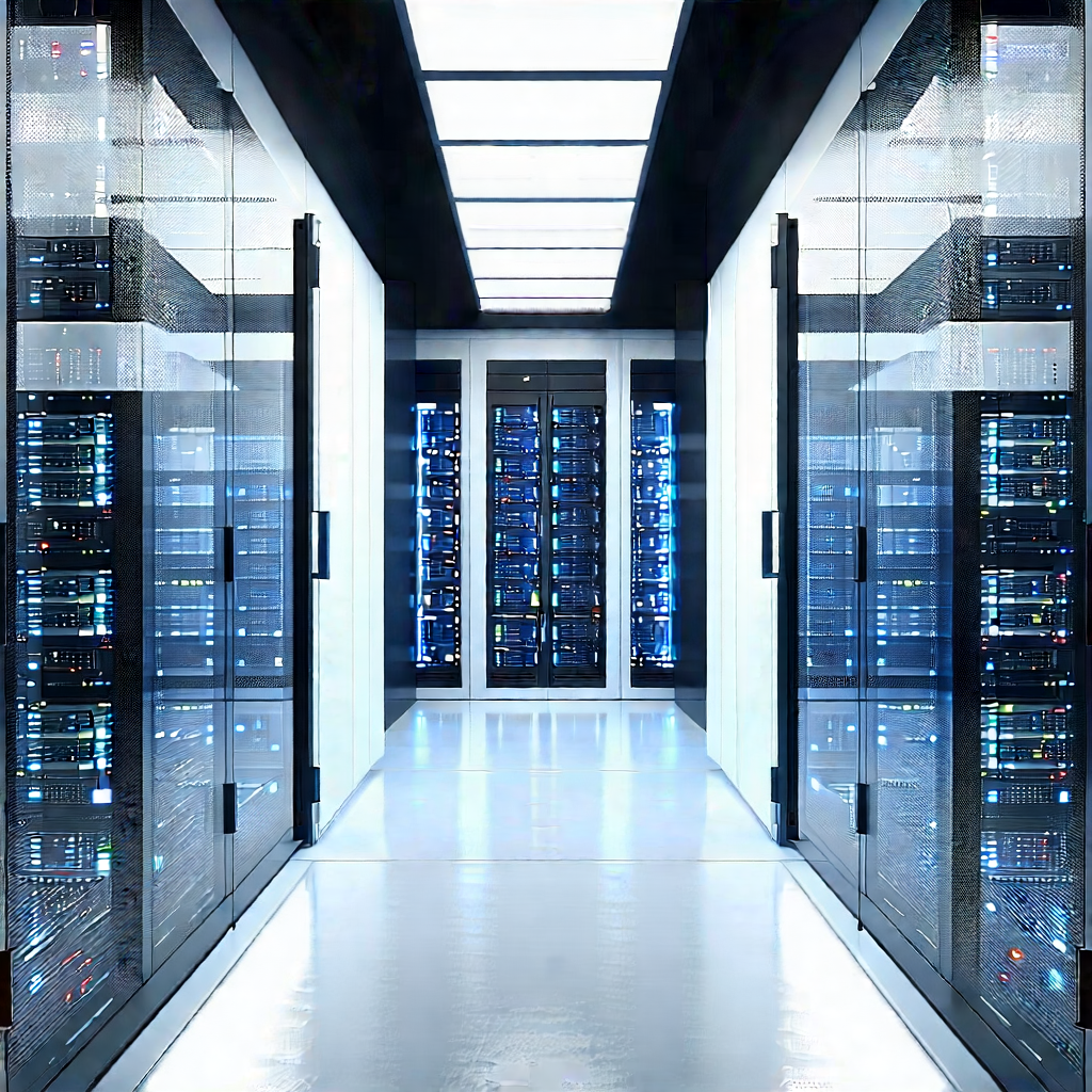 (futuristic:1.18) server room