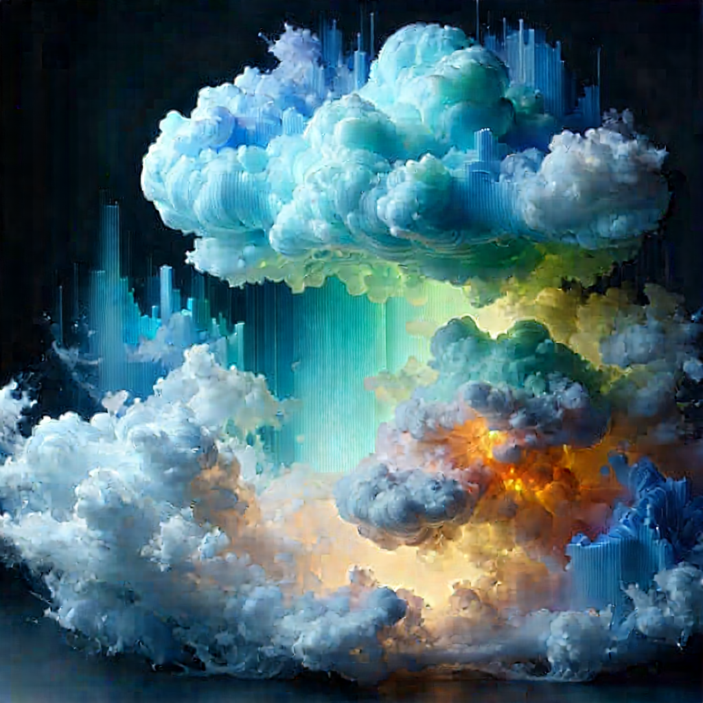 Cloud Computing Visualization With Image, There
