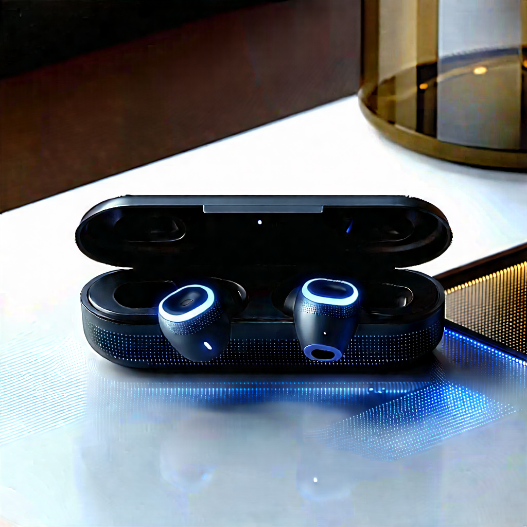 Wireless Earbuds With Data Visualization With Pair Wireless