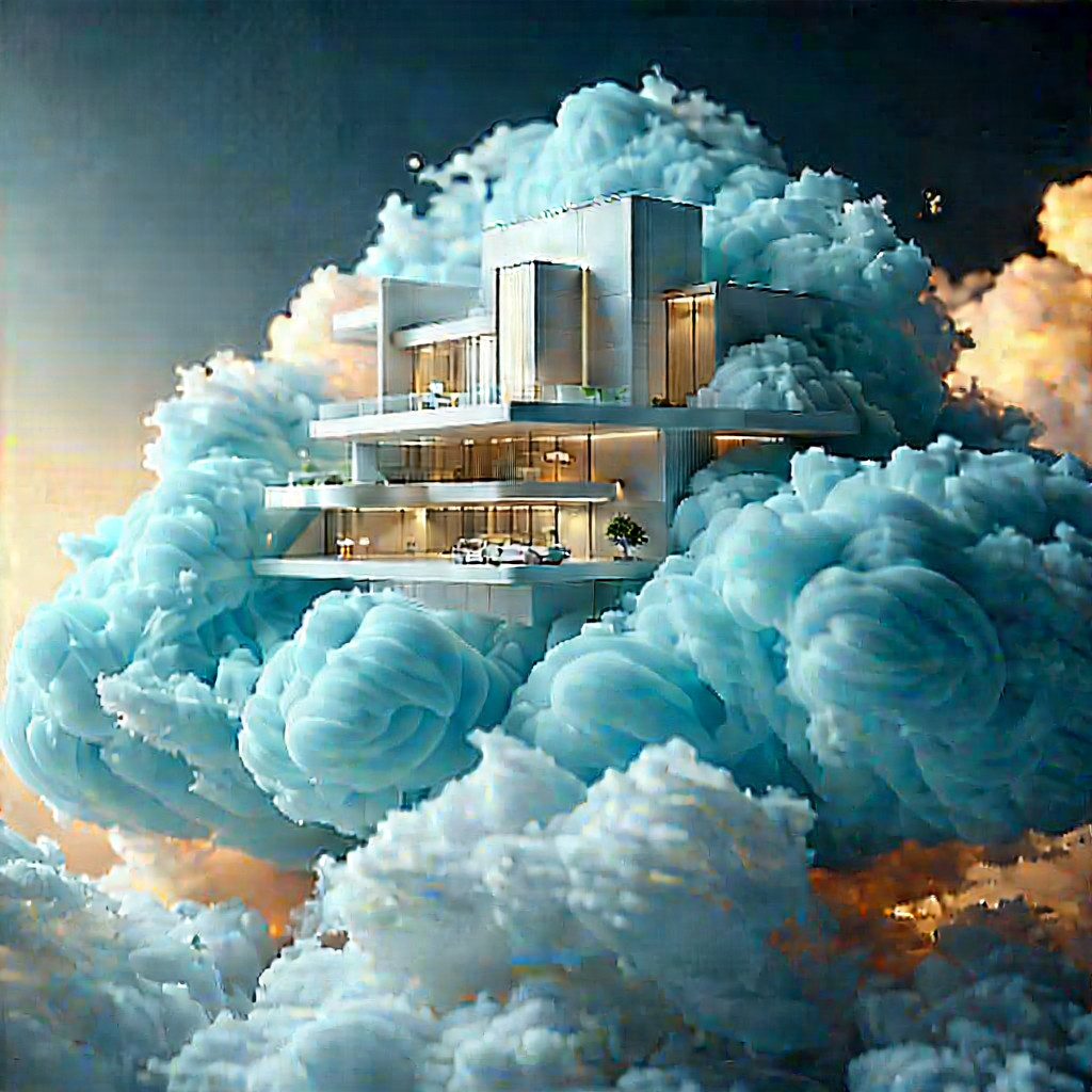 (cloud:1.35) Computing Visualization With Large, White