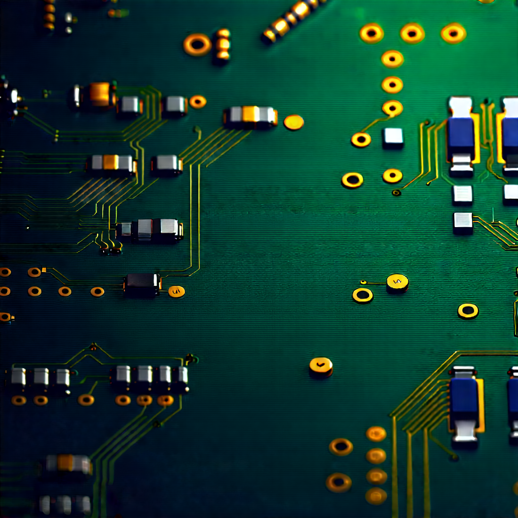Close-up of electronic circuit