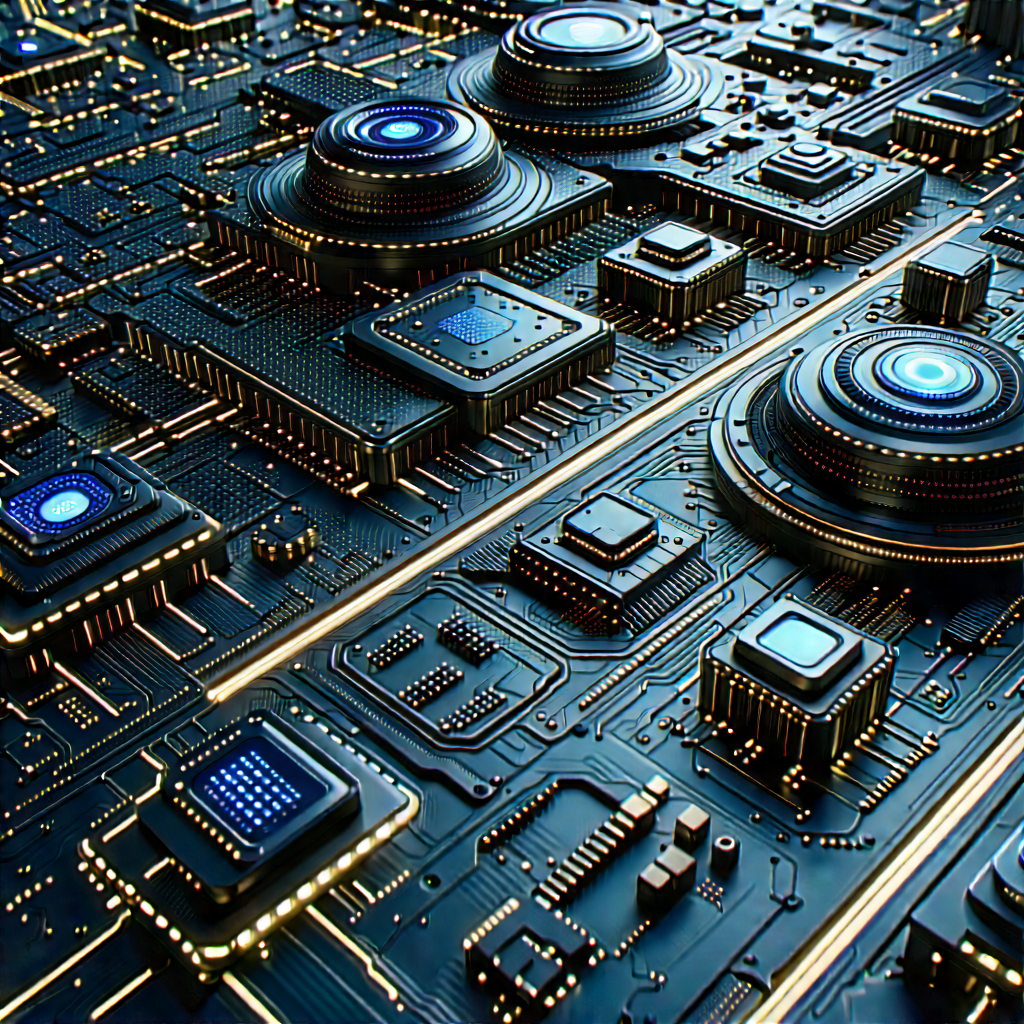 Close-up of sensor array