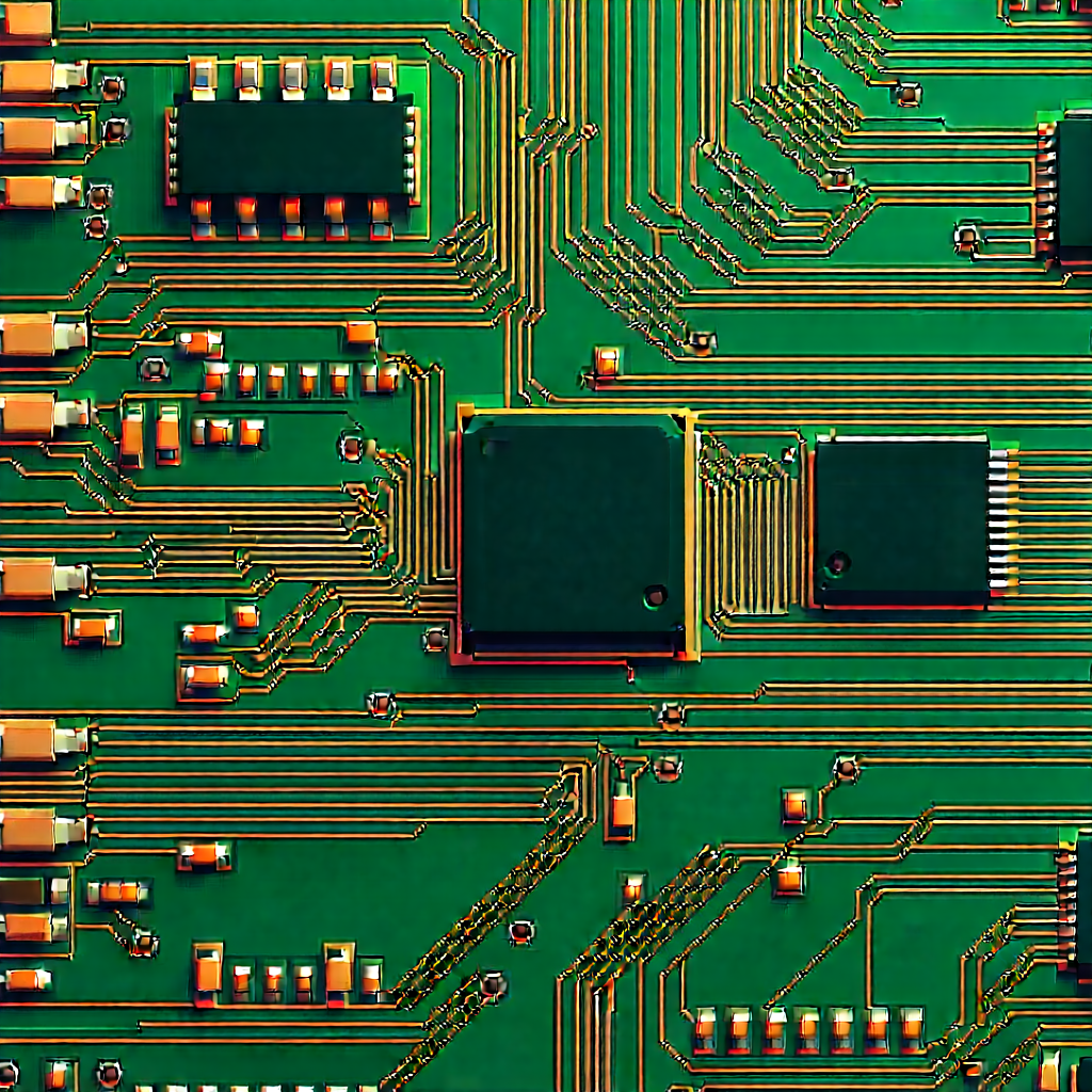 Close-up of electronic circuit