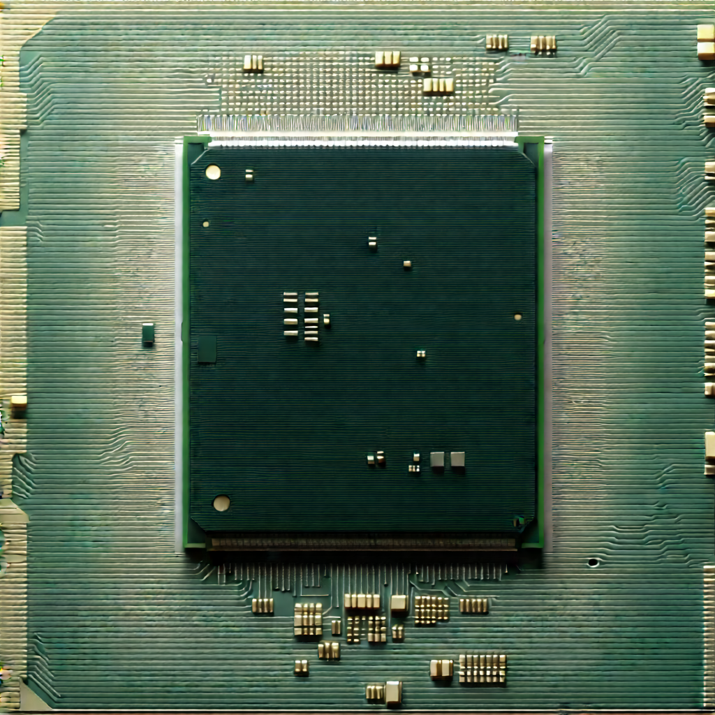 Close-up of microprocessor