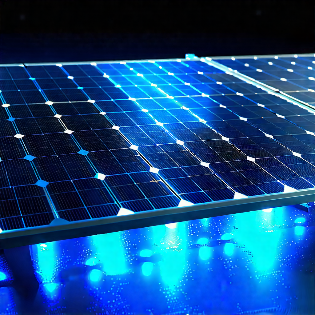 Solar Panel With Holographic Projection With Solar Panel