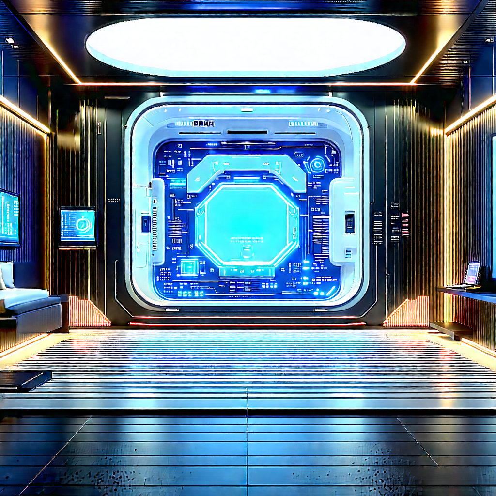 (futuristic:1.17) Smart Home With Image, There