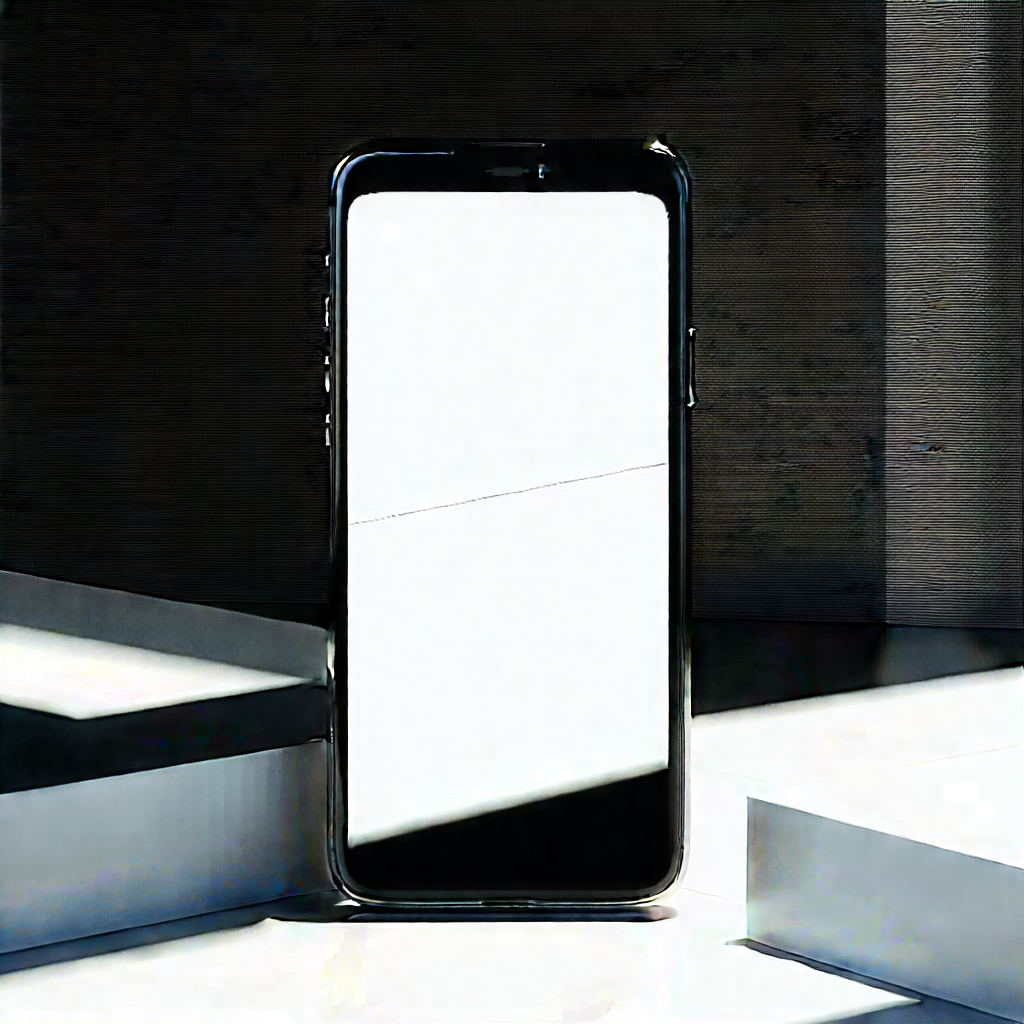 Smartphone With User Interface With Black Cell
