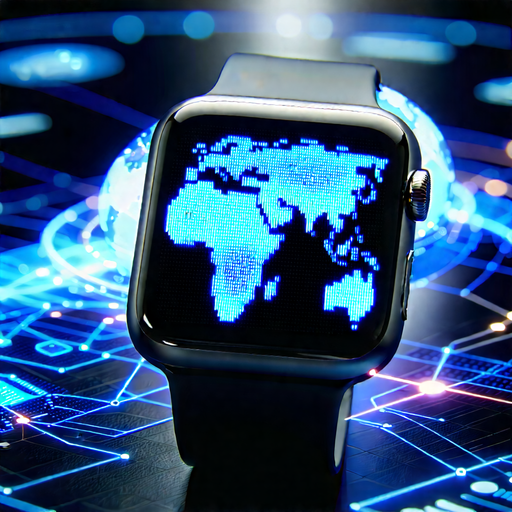Smart watch with data visualization