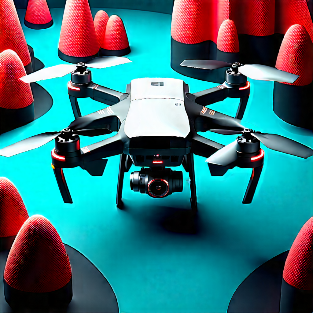Drone with digital artwork