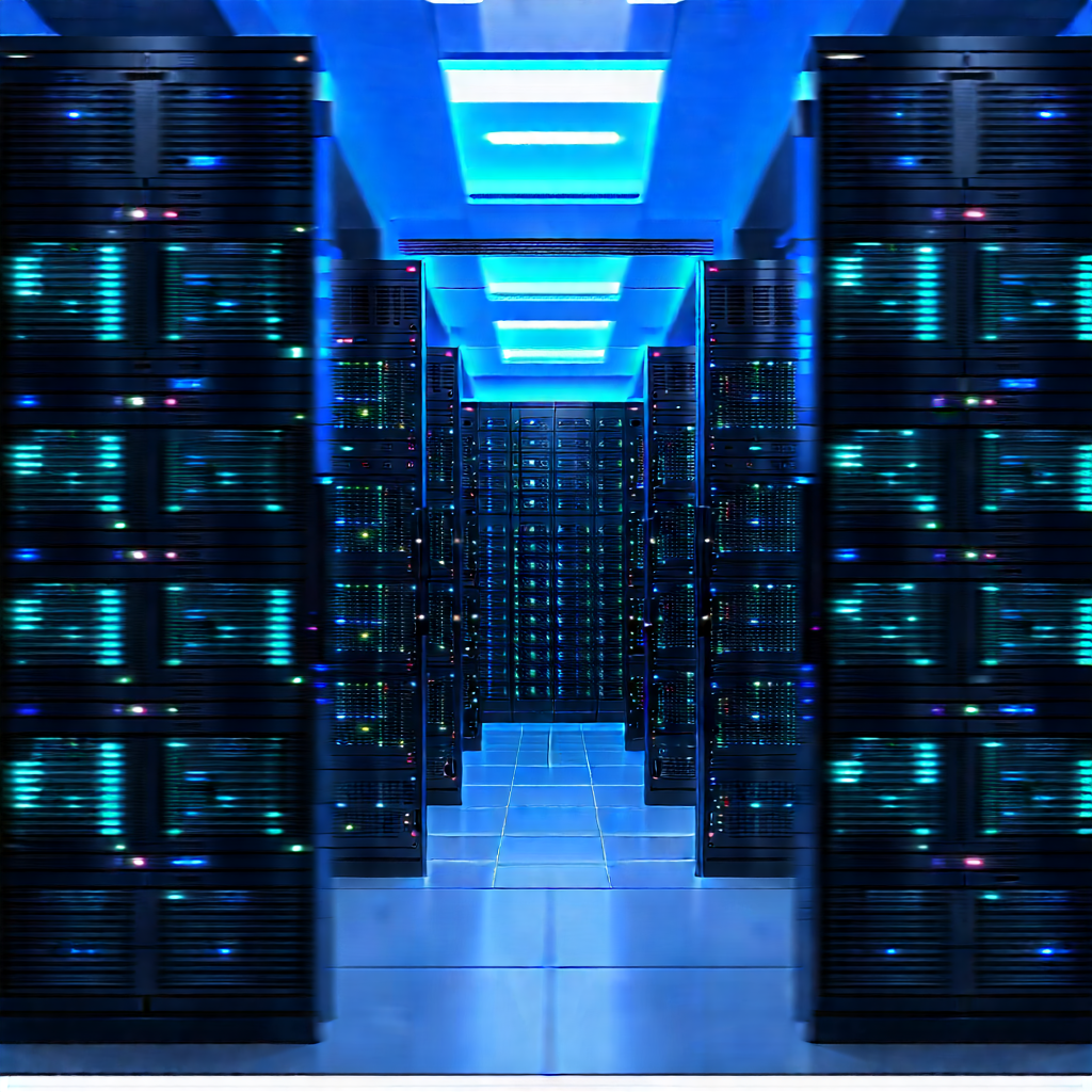 Futuristic server room