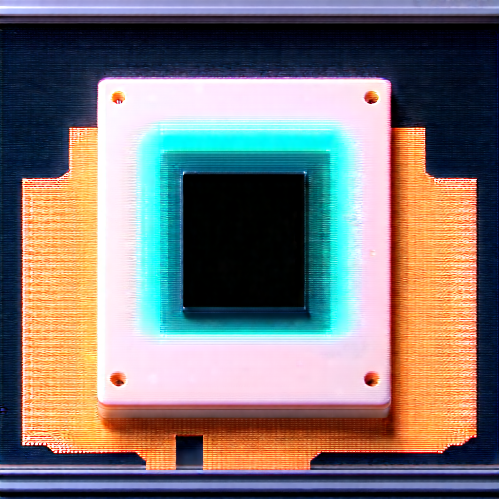 Close-up of microprocessor