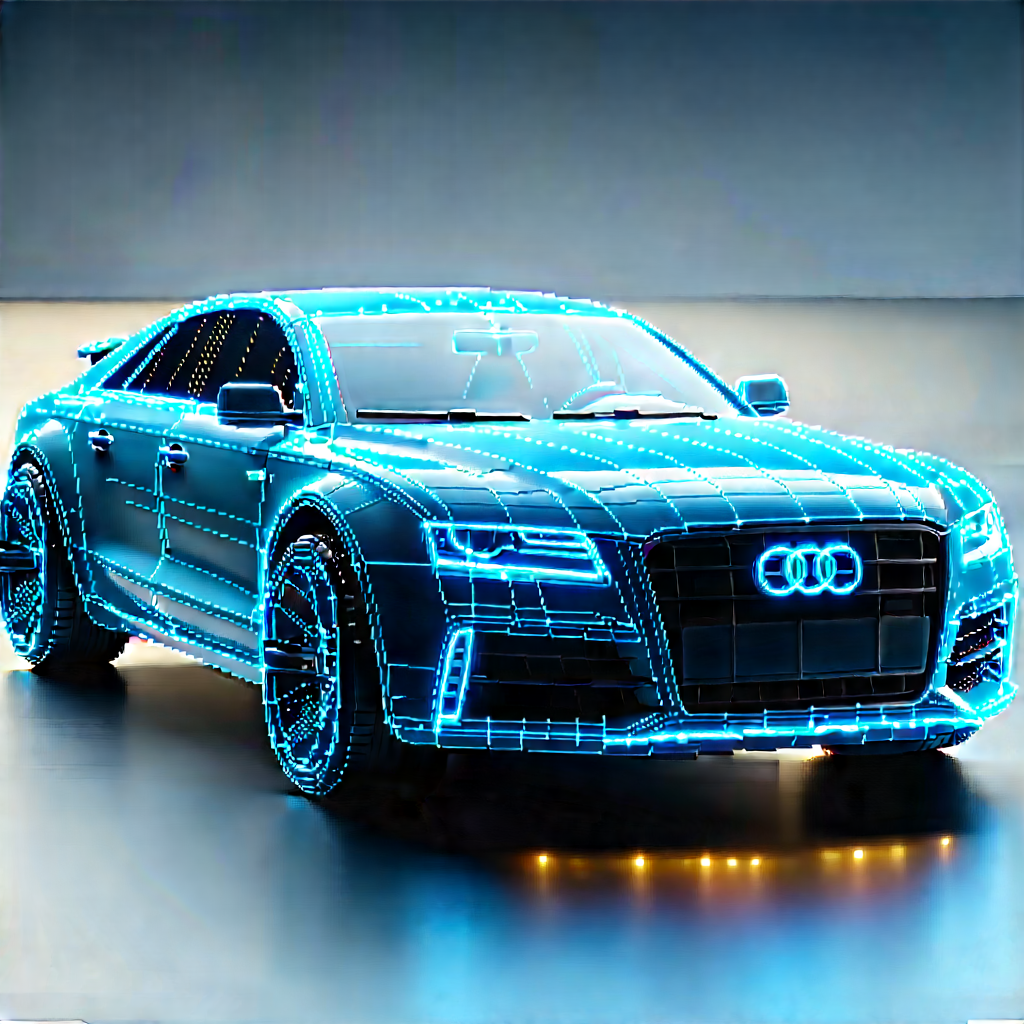 Automotive Technology In Research Center With Blue Shown