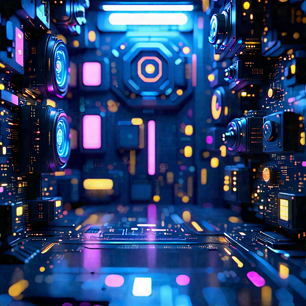 Close-up of sensor array