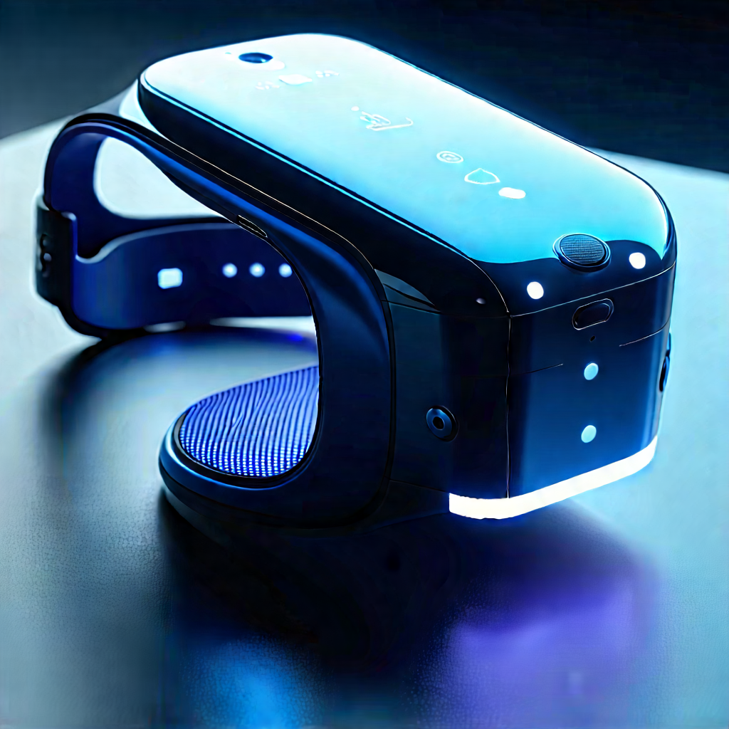 Innovative Wearable Device Design With Blue Black