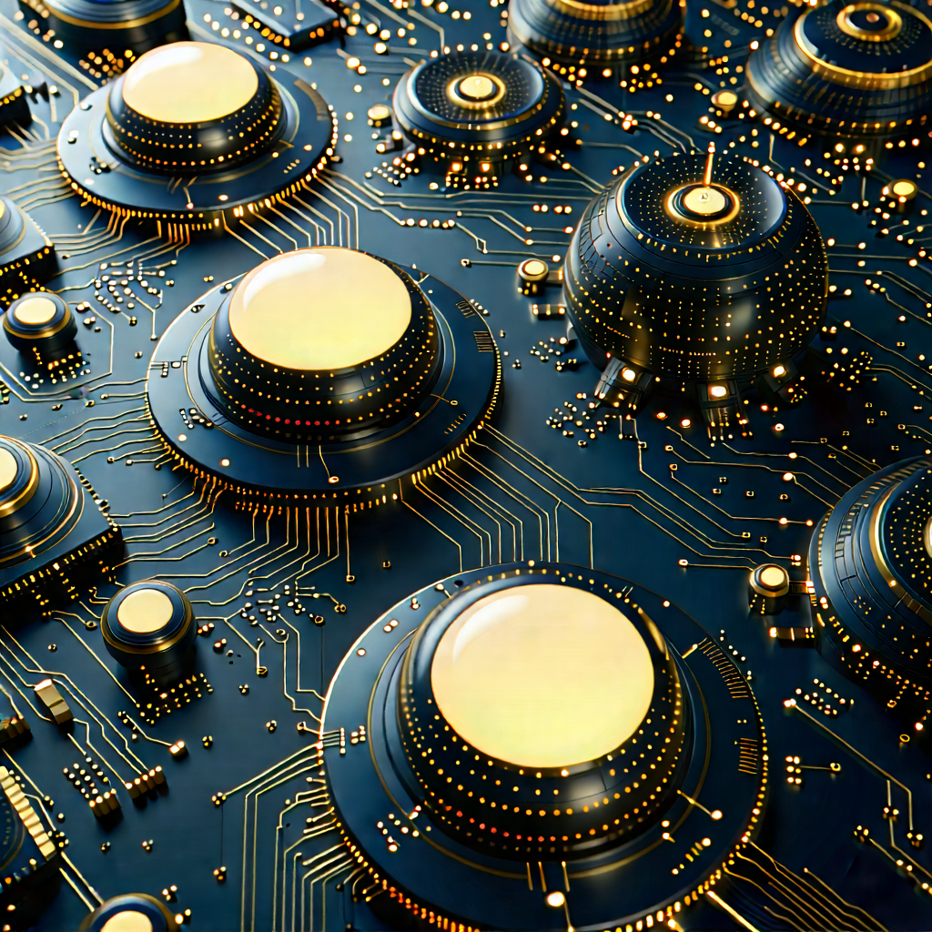 Close-up of sensor array