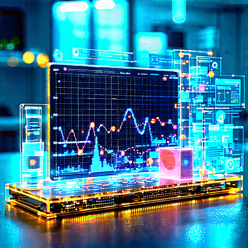 Healthcare Technology In Tech Office With Computer Monitor