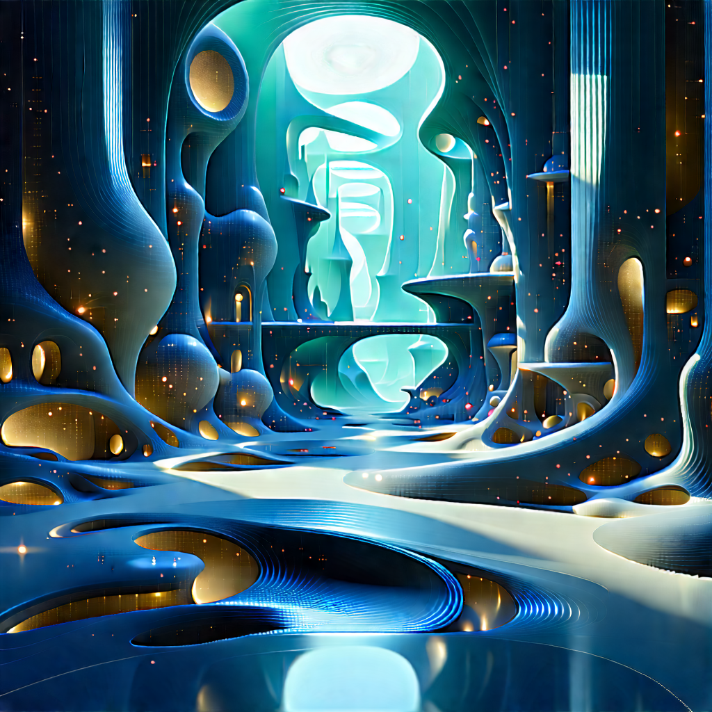 (futuristic:1.13) Digital Workspace With Image, There